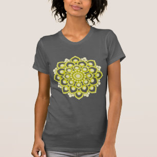 Camiseta Flor de Mandala amarilla