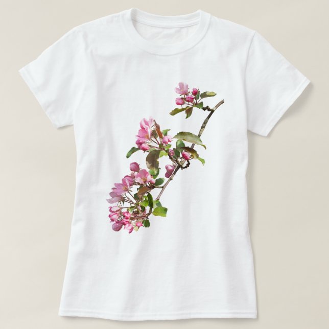 Camiseta Flor de manzano (Diseño del anverso)
