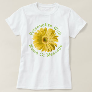 Camiseta Flor de margarita amarilla