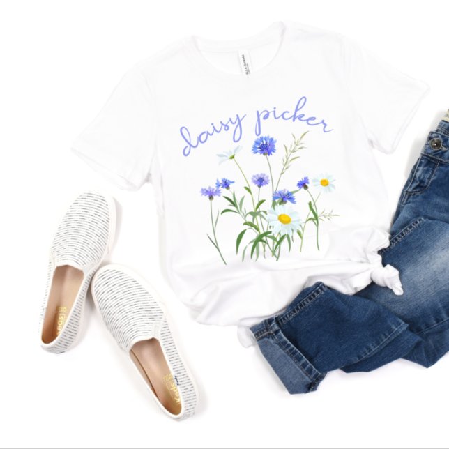 Camiseta Flor de margarita Daisy Boho Floral femenina (Subido por el creador)