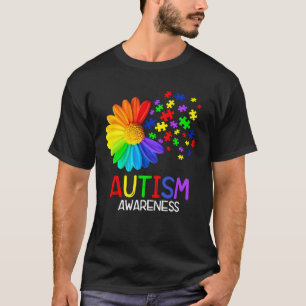Camiseta Flor de margarita de concienciación sobre el autis