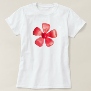 Camiseta Flor de margarita rosada hippie MOD de los años 6