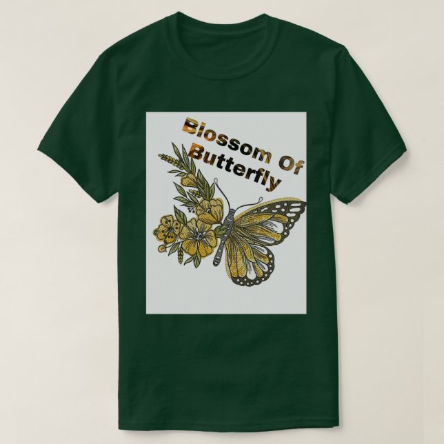 Camiseta Flor de mariposa (Diseño del anverso)