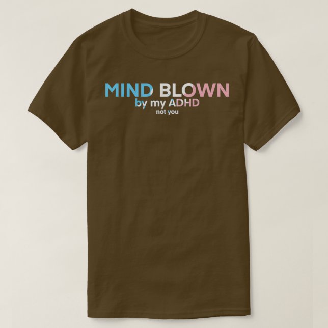 Camiseta Flor de mente de TDAH transgénero 1 (Diseño del anverso)