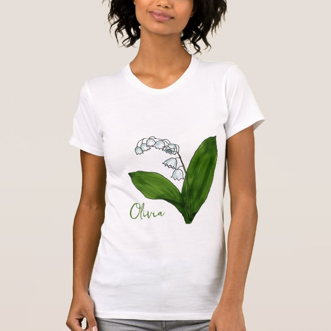 Camiseta Flor de nacimiento Lily del valle T-Shirt (Anverso)