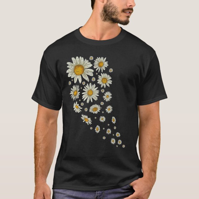 Camiseta Flor de naturaleza Flores de flores Daisies Garden (Anverso)