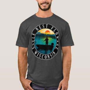 Camiseta Flor de nido águila Wisconsin Paddleboarding 2
