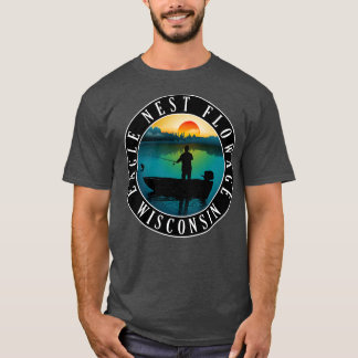 Camiseta Flor de nido águila Wisconsin Paddleboarding 2