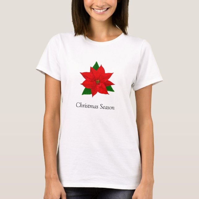 Camiseta Flor de Nochebuena (Anverso)