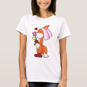 Camiseta Flor de Novia Zorra Boda