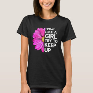 Camiseta Flor de oración cristiana Jesús Creyentes de la Ig