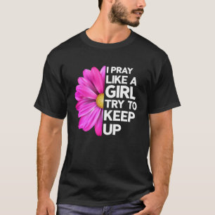 Camiseta Flor de oración cristiana Jesús Creyentes de la Ig