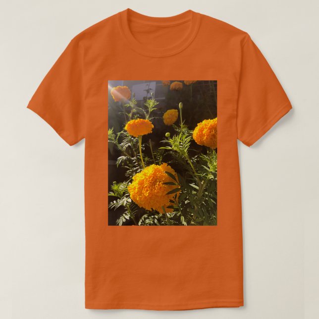 Camiseta Flor de oro amarillo francés (Diseño del anverso)