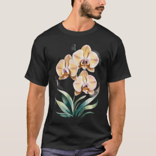 Camiseta Flor de orquídea amarilla