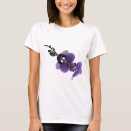 Camiseta Flor de orquídea púrpura