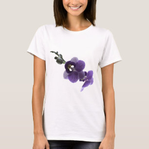 Camiseta Flor de orquídea púrpura