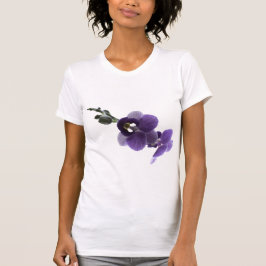 Camiseta Flor de orquídea púrpura.
