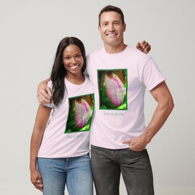 Camiseta Flor de orquídea rosa pálido personalizada Lady Sl (Unisexo)