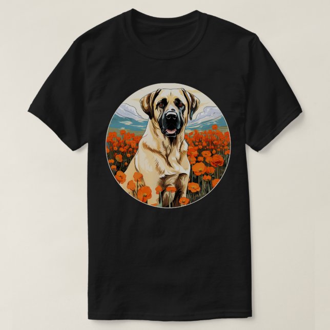 Camiseta Flor de Pastor Anatolia Cute Kangal Col (Diseño del anverso)