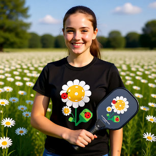 Camiseta Flor de pelletilla con pájaros ladinos