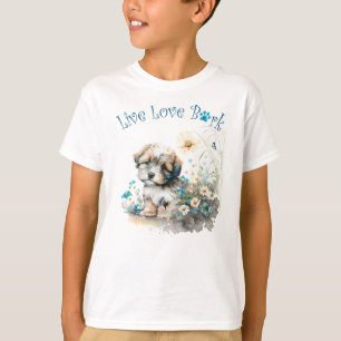 Camiseta Flor de perro cutáneo de Habana