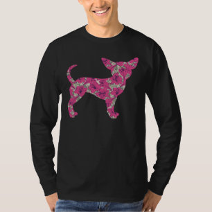 Camiseta Flor de perros chihuahua para Lady Chiwawa