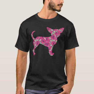 Camiseta Flor de perros chihuahua para Lady Chiwawa