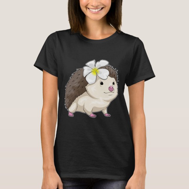 Camiseta Flor de Plumeria de Hedgehog (Anverso)
