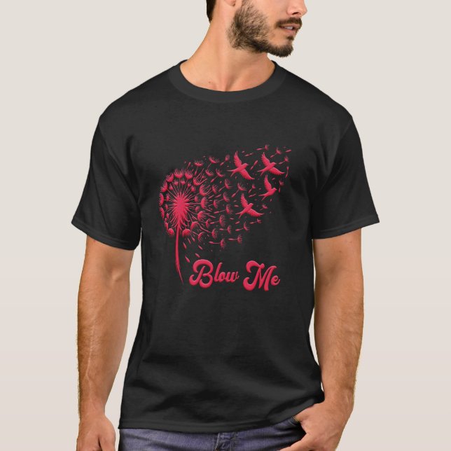 Camiseta Flor de Poder Positivo SOPLA ME Diente de León Dan (Anverso)