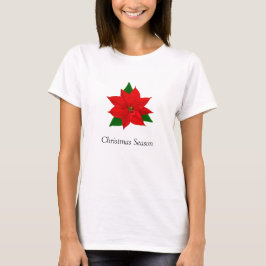 Camiseta Flor de Poinsettia