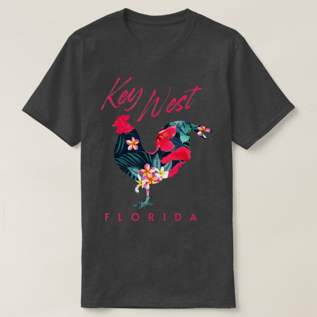 Camiseta Flor de pollo de la Florida Occidental Hibiscus So (Diseño del anverso)