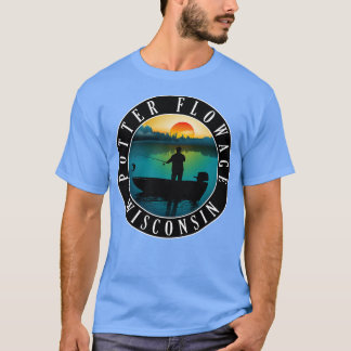 Camiseta Flor de popa Pesca Wisconsin