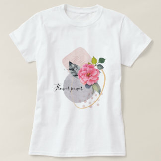 Camiseta Flor de potencia Collage floral