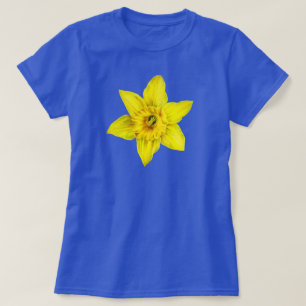 Camiseta Flor de primavera amarillo de Daffodil acuarela