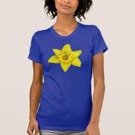 Camiseta Flor de primavera amarillo de Daffodil acuarela