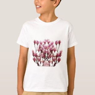 Camiseta Flor de primavera de Magnolias rosadas en flor