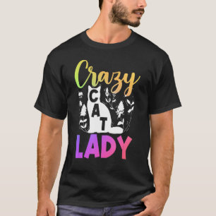 Camiseta Flor de propietario de un gato loco