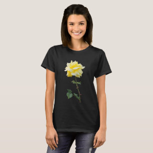 Camiseta Flor de rosa amarilla