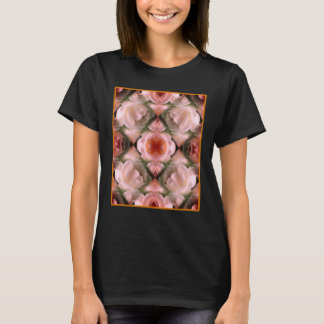 Camiseta Flor de rosa blanca Abstracto Art Tintado