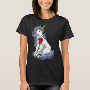 Camiseta Flor de Rosa de unicornio