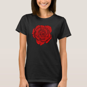 Camiseta Flor de rosas rojas curadas