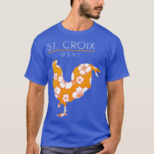Camiseta Flor de Santa Cruz USVI Hibiscus Chicken Lover Sou