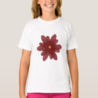 Flor de Terciopelo Rojo Elegante sobre Negro | Flo