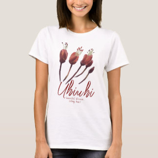 Camiseta Flor de Uhiuhi Elegante Floral Nativa Hawaiana Rar
