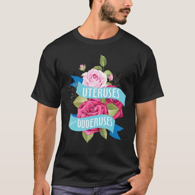 Camiseta Flor de útero mate (Anverso)
