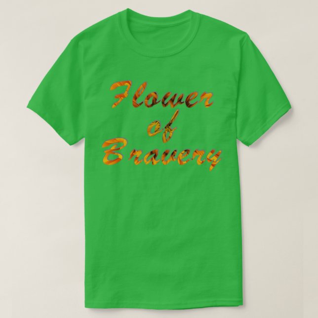 Camiseta Flor de valentía (Diseño del anverso)