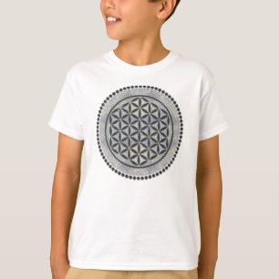 Camiseta Flor de vida / Blume des Lebens - Botón IX