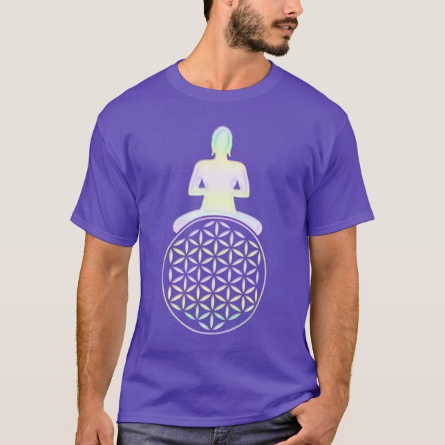Camiseta Flor de vida / Blume des Lebens - Buda (Anverso)