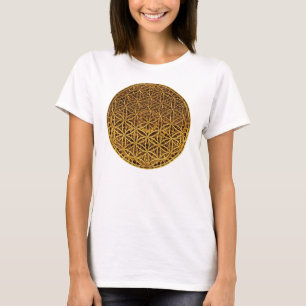 Camiseta Flor de vida / Blume des Lebens - oro de medallas