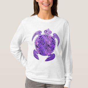 Camiseta Flor de vida / Blume des Lebes - tortuga morada